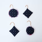 Ikat Quilted Ornaments
