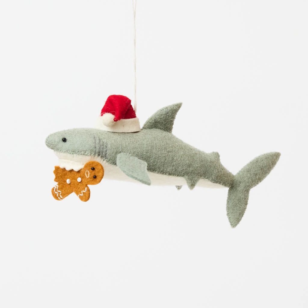 Santa Shark with Gingerbread