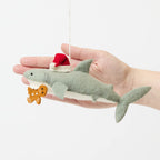 Santa Shark with Gingerbread