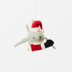 Santa Shark Santa Leg