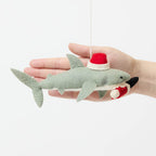 Santa Shark Santa Leg