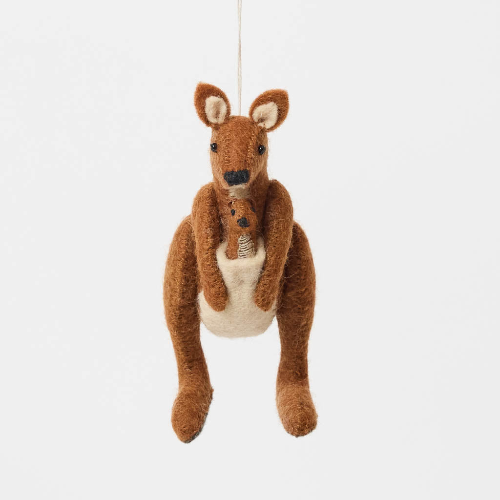 Kangaroo with Joey Ornament