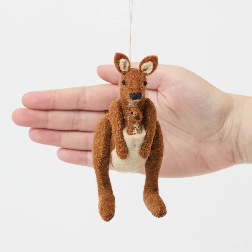 Kangaroo with Joey Ornament