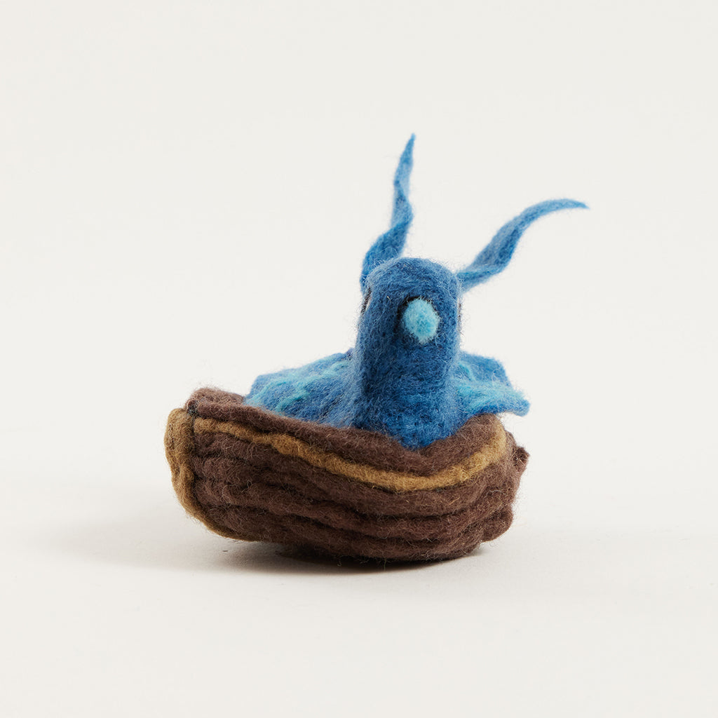 Bluebird in Nest Eggs