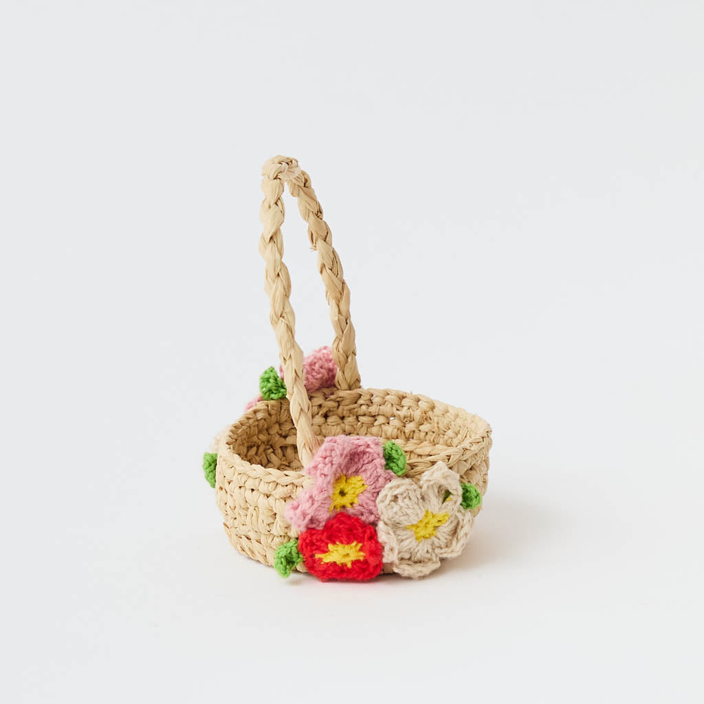 Mini Basket Multicolored Flowers
