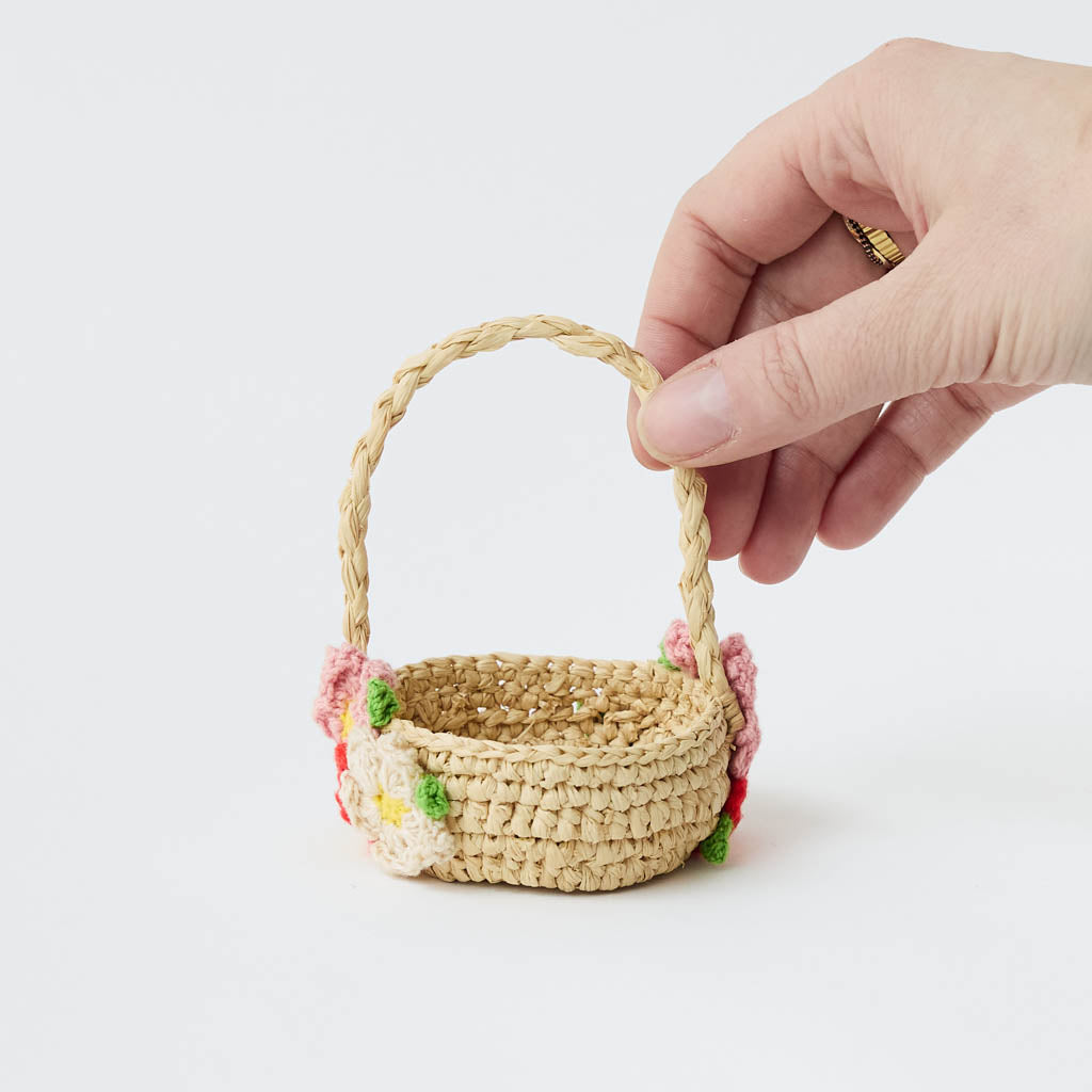Mini Basket Multicolored Flowers