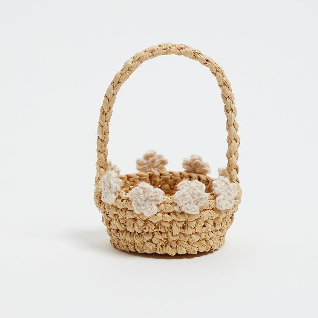Mini Basket White Flowers