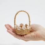 Mini Basket White Flowers