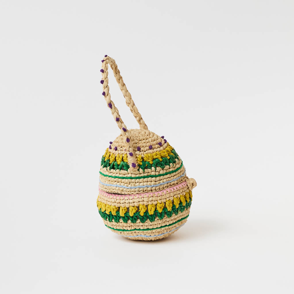 Multicolored Egg Basket