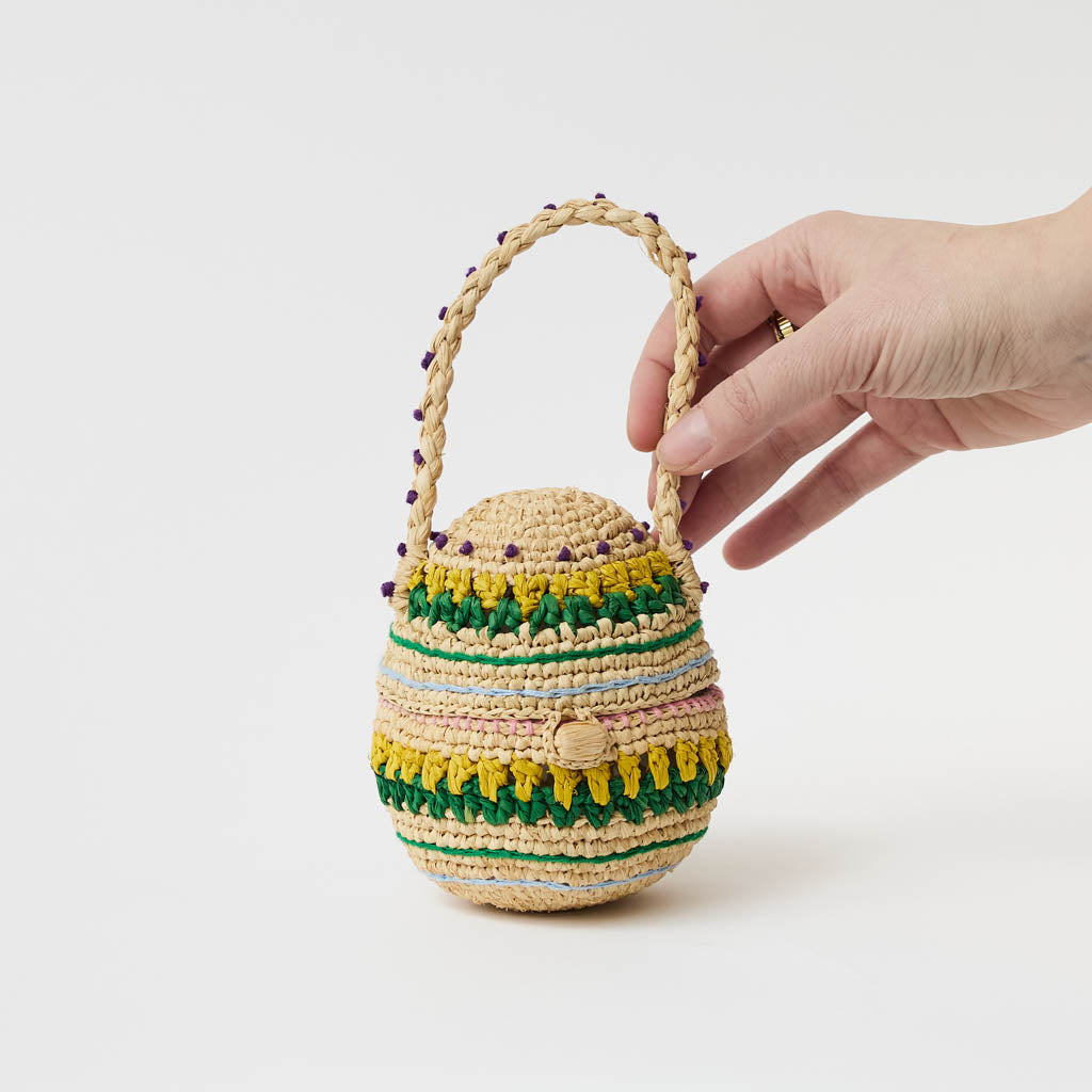Multicolored Egg Basket