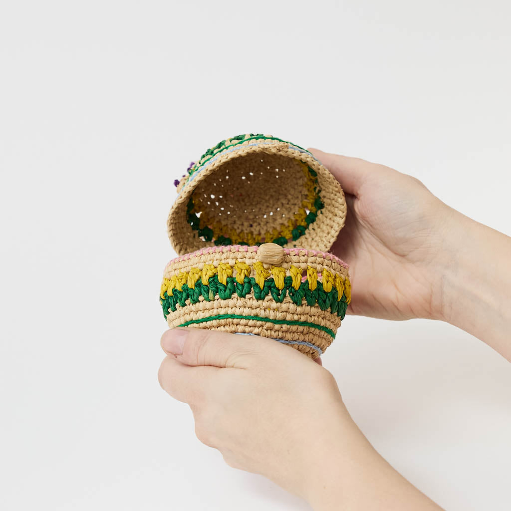 Multicolored Egg Basket