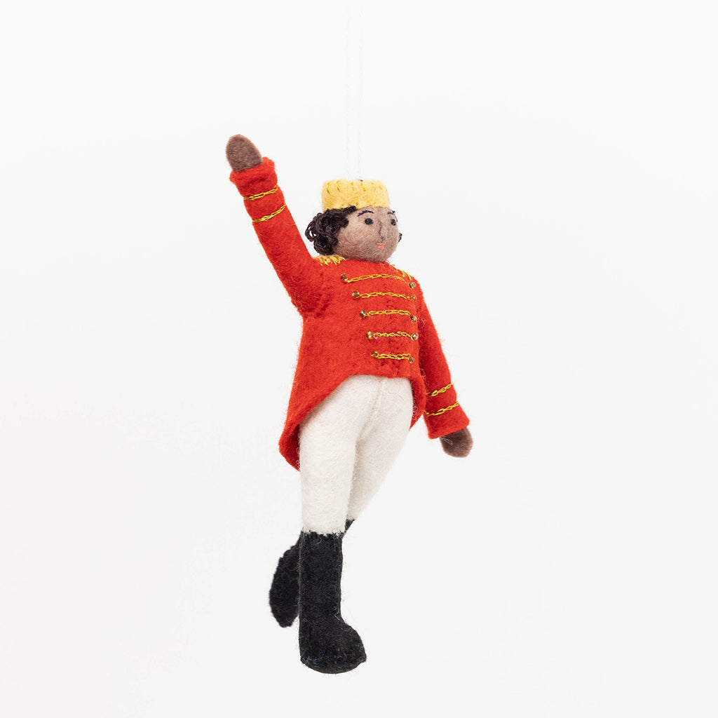 Nutcracker Prince Ornament Brown