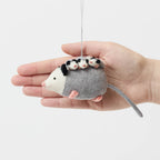 Opossum with Babies Ornament