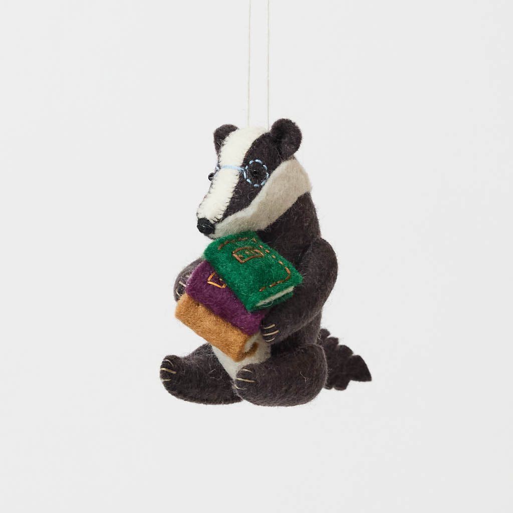 Reading Badger Ornament