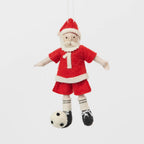 Soccer Santa Ornament