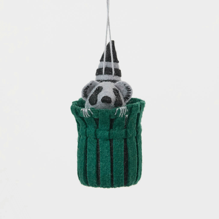 Trash Raccoon Ornament