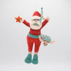 Tropical Snorkel Santa Turtle
