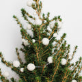 Snowy White Ball Garland